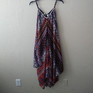 Paisley print scarf dress